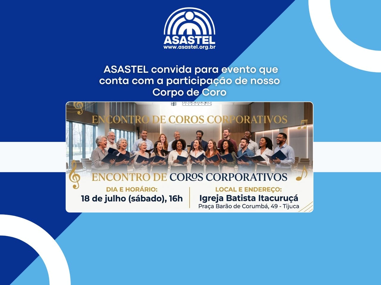 Participação Corpo de Coro ASASTEL