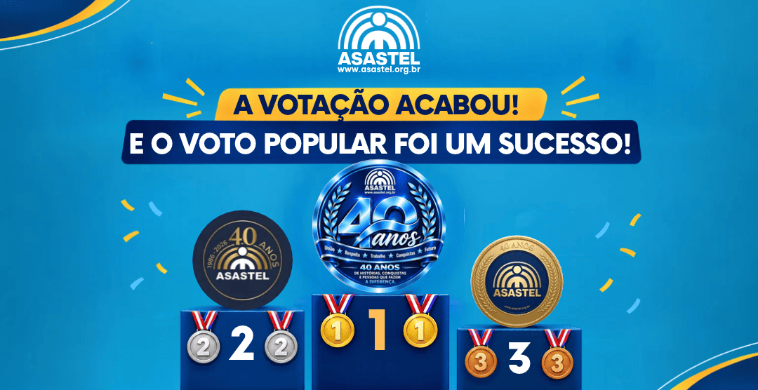 Resultado do Concurso Selo Comemorativo - ASASTEL 40 Anos